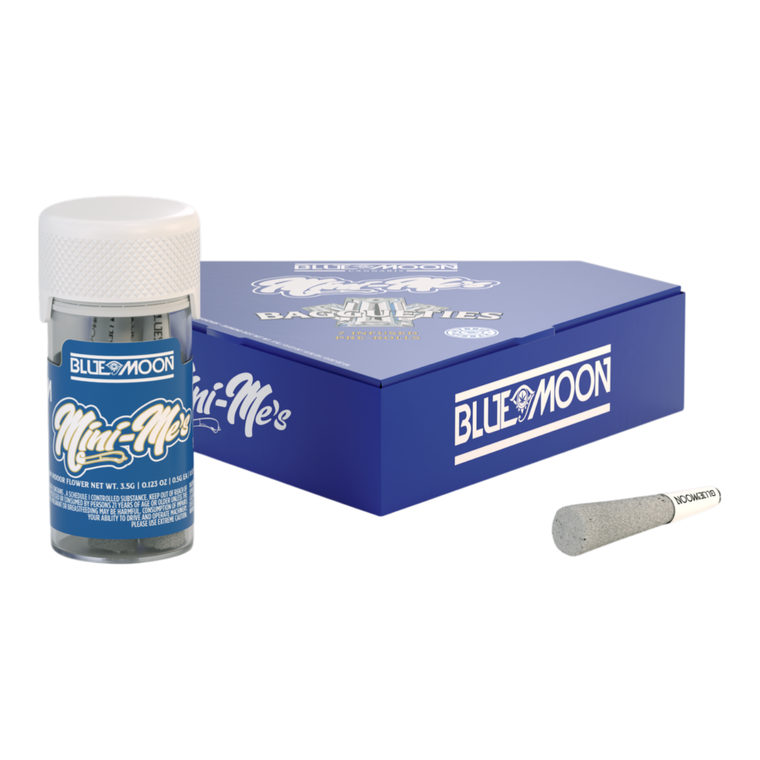 Blue Moon – Mini Me’s – 3.5g 7 Pack Infused Pre-Rolls - Image 2