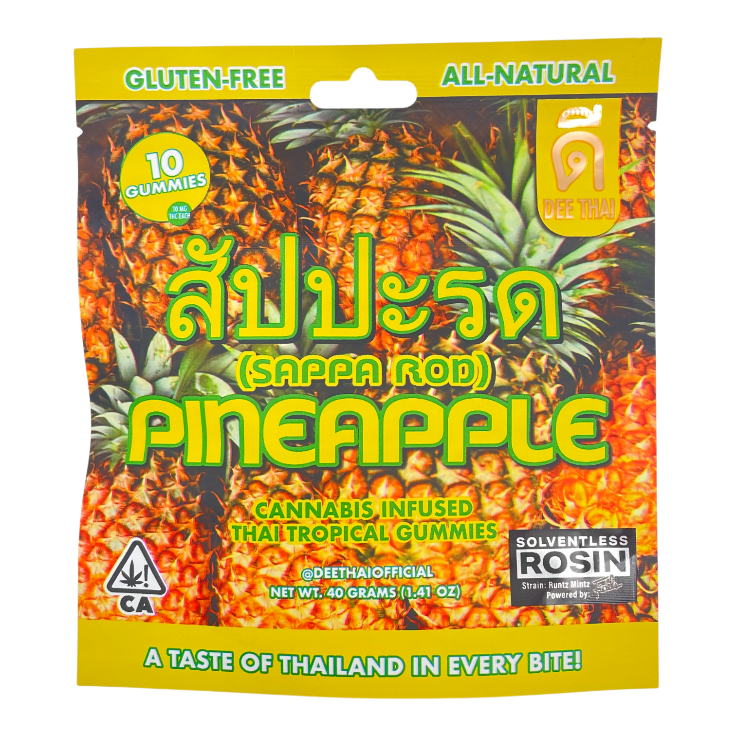 Dee Thai – 100mg Solventless Rosin Edibles - Image 4