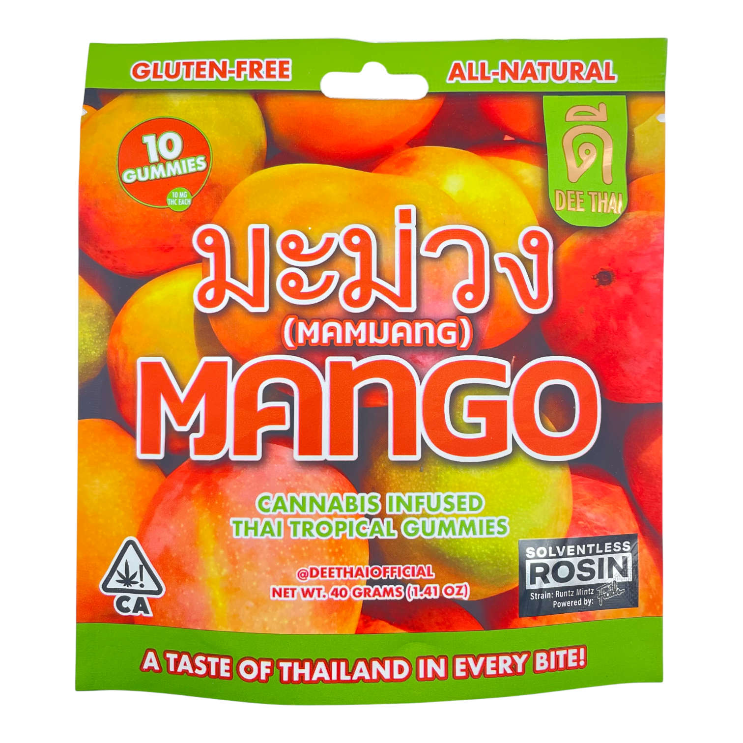 Dee Thai – 100mg Solventless Rosin Edibles - Image 8