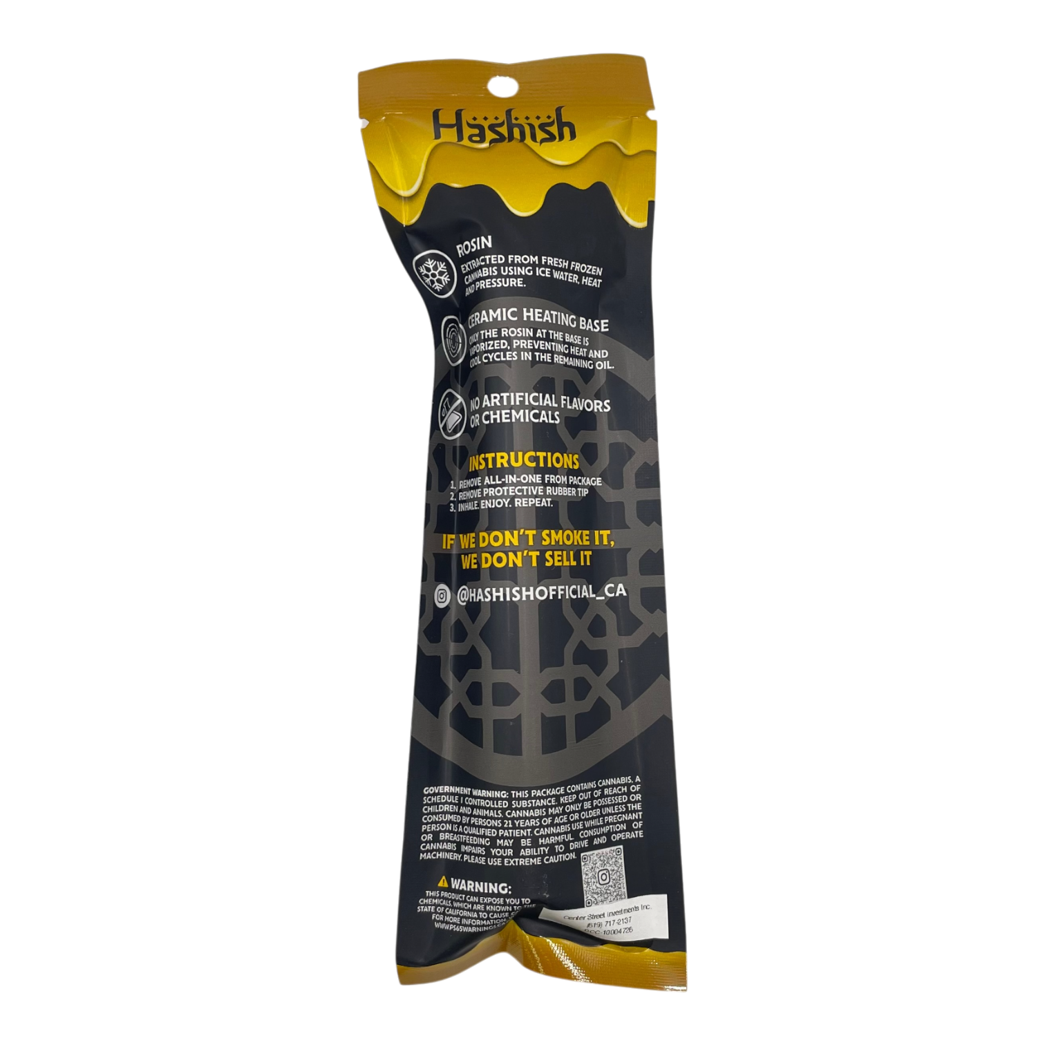 Hashish – Solventless Rosin Disposable – 0.5g - Image 4