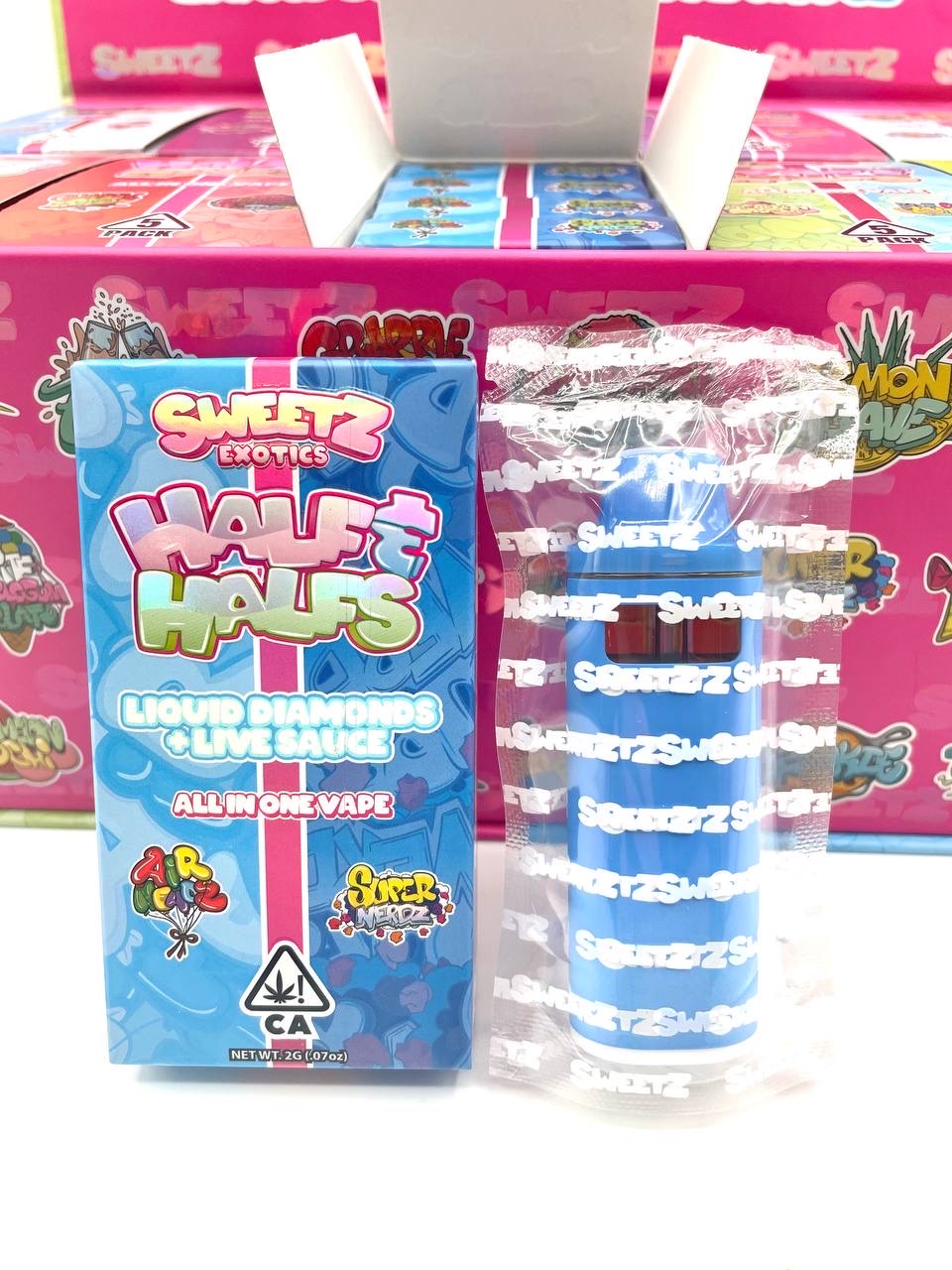 Sweetz – 2g Half & Half Disposable Vapes – Box of 50 - Image 3
